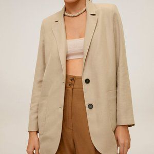 Buttoned soft blazer